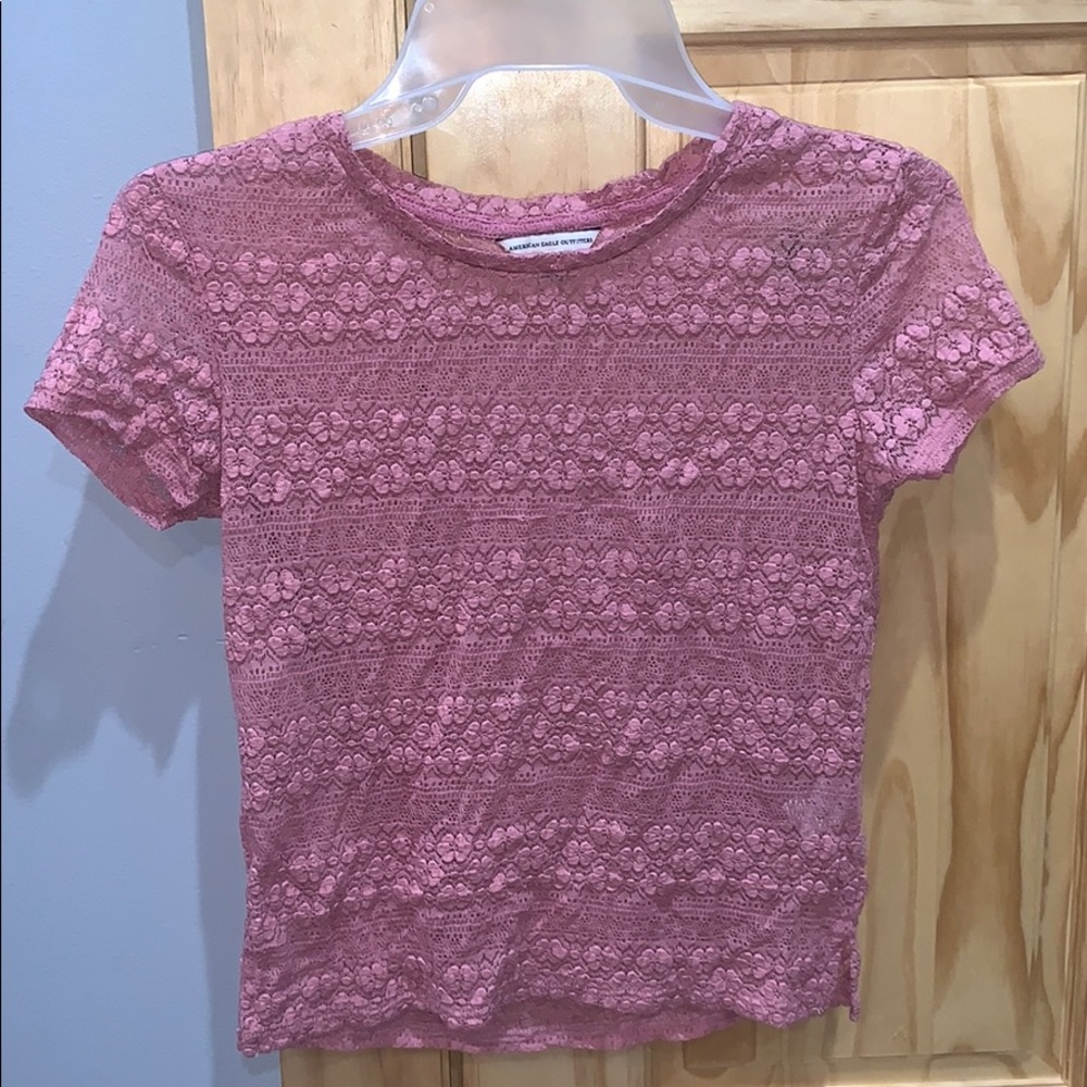 Sheer American Eagle top